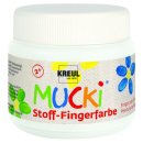 MUCKI  28101 Stoff-Fingerfarbe Wei&szlig; 150 ml