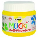 MUCKI  28102 Stoff-Fingerfarbe Gelb 150 ml