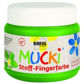 MUCKI  28105 Stoff-Fingerfarbe Grün 150 ml