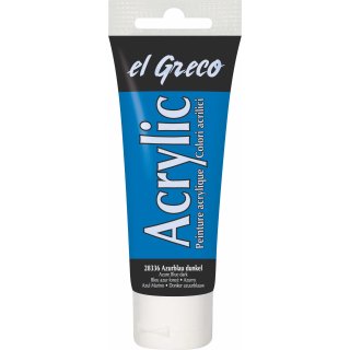 KREUL 28336 el Greco Acrylic Azurblau dunkel 75 ml Tube