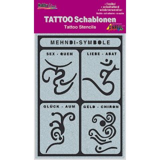 KREUL 62142 -  Tattoo Schablone Mehndi-Symbole