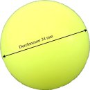 Tischfußballkugel gelb d=34mm