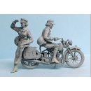 1/35 US Motorcycle Female Driver