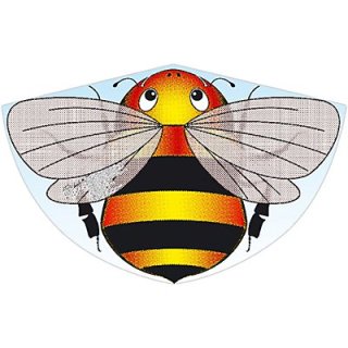 Einleinerdrachen Biene 75x48cm