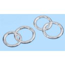 CREApop® Streuteile Ringe silber ca. 2 cm, SB a 6 St