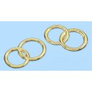 CREApop® Streuteile Ringe gold ca. 2 cm, SB a 6 St
