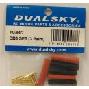 Dualsky Goldkontakt Stecksystem Bullets DB3 D = 3.5mm (3 Paar)