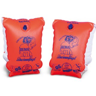 Happy People 18001 BEMA® Schwimmfluegel, orange, Gr. 0, 14,5 x 19,5 cm, Höchstgewicht: 30 kg, für Kinder von 1-6 Jahren