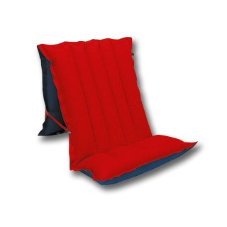 Happy People 78032 Sitz/Liegematratze,ca.175x54cm (aufgebl.),ca. 192x68cm (unaufgebl.),Material: PVC mit Mikrofaser Beschichtung Farbe. blau/ rot