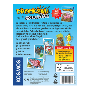 KOSMOS 74037 Card Game Drecksau - Sauschön (Expansion)
