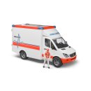Bruder 02536 MB Sprinter Ambulanz mit Fahrer und L+S Modul