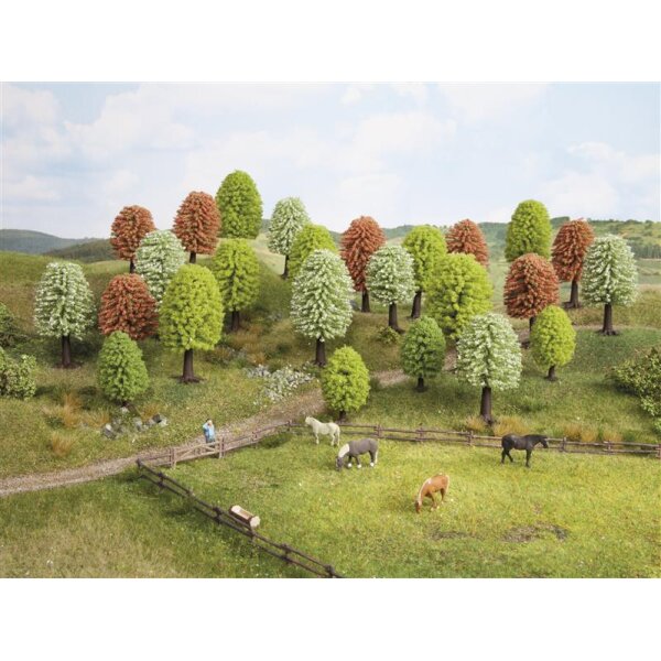 NOCH ( 26806 ) Frühlingsbäume, 25 Stück, 5 - 9 cm hoch H0,TT