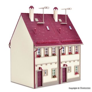 VOLLMER 43843 - H0 Reihen-Doppelhaus, beige