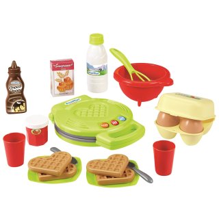 Ecoiffier Spielwelten Küche Zubehör Frühstücks Set mit Waffeleisen 7600002624 