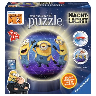 Ravensburger 11817 3D Puzzle-Ball Nachtlicht Ich - einfach unverbesserlich 3