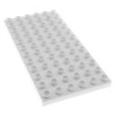 LEGO Duplo - Bauplatte mit 6 x12 Noppen weiss