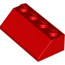 LEGO Schrägsteine 303721 Dachstein 45° 2x4, rot