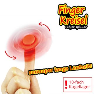 Finger Kreisel Deluxe - Spinner 4 fach-sort.