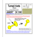 ABER 16.106 - 1:16 Turned rivets 0,9 x1,3 x 0,5mm 40 pcs