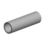 Alurohr, 100 cm lang, Wand 0,45 mm, 3mm Durchm. 1st.