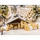 NOCH ( 14394 ) Weihnachtsmarkt-Krippe mit Figuren in...