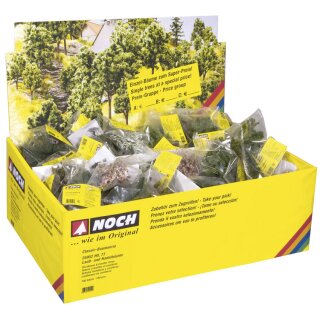 NOCH 25952 Laub- und Nadelbäume mit Baumfüßen, 100 Stück H0,TT