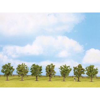 NOCH ( 25090 ) Obstbäume, grün, 7 Stück, ca. 8 cm hoch H0,TT,N,Z