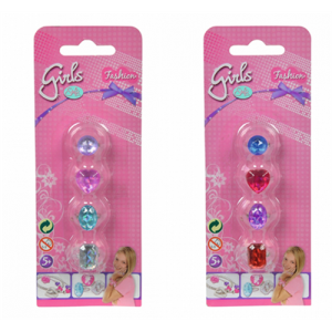 Simba 105560071 Steffi LOVE Girls Diamantringe, 2-sort.