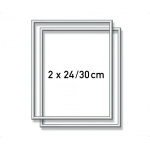 Schipper 605220771 MNZ - 2 x Alurahmen Silber 24 x 30 cm