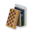 PIATNIK 690693 - Klassisches Spiel Schach-Holzkassette Buchoptik