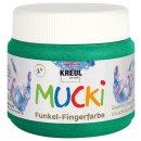 MUCKI  23123 Funkel-Fingerfarbe Smaragd-Gr&uuml;n 150 ml