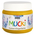 MUCKI  23125 Funkel-Fingerfarbe Goldschatz 150 ml