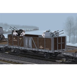 DRAGON 500776912 1:35 Germ.Railway Gondola Typ Ommr w/2cm
