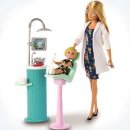 MATTEL FXP16 - Barbie Dentist Puppe und Spielset
