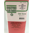 evergreen 009901 Rote Polystyrolplatten, 2 Stück,...