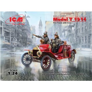 ICM - 24017 Model T 1914 Fire Truck with Crew  1:24