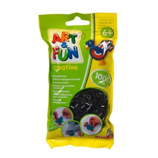 Art & Fun 106374416 - 1.000 Bügelperlen im Beutel schwarz
