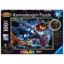 Ravensburger Sonderserie 100/200 T.XXL - 13710 DR: Leuchtende Dragons, 100 T. Color Starline
