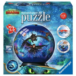 Ravensburger 3D Puzzle-Ball 72 T. - 11144 DR: Dragons 3