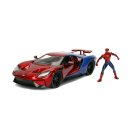 Jada 253225002 - Marvel Spiderman 2017 Ford GT 1:24