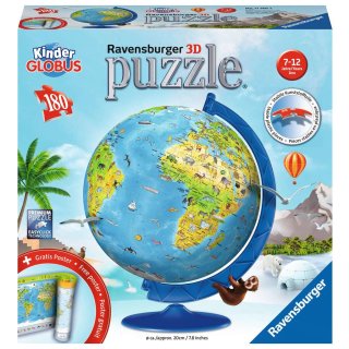 Ravensburger 3D Puzzle-Ball 180 T. 11160 Kindererde deutsch 19