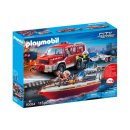 Playmobil 70054 Feuerwehrfahrzeug mit L&ouml;schboot