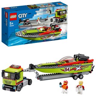 LEGO City 60254 - Rennboot-Transporter