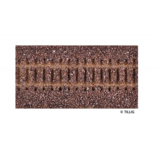 TILLIG 86501 - Gleisbettung Elitegleis dunkel (braun), Länge 114 mm