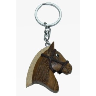 Holz Schlüsselanhänger Pferdekopf