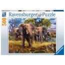 Ravensburger 500 Teile 15040 - Elefantenfamilie