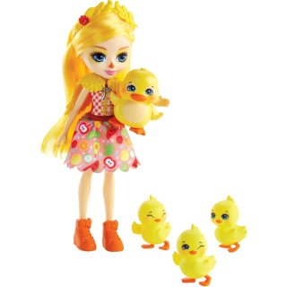Mattel GJX45 Enchantimals Dinah Duck, Slosh & Familie