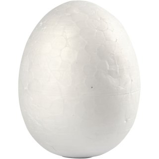 Styropor-Eier, H 3,7 cm, Weiß, Styropor, 10Stck.