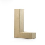 Papp Art Buchstaben L 10x3 cm