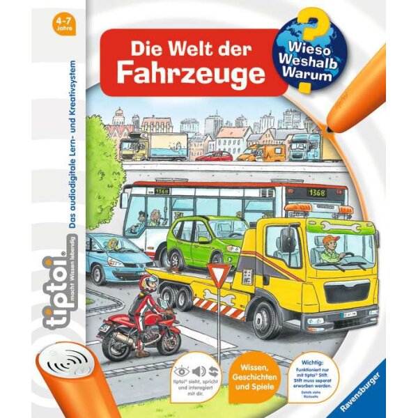 Ravensburger 32912 tiptoi® Wieso? Weshalb? Warum? Bd. 12, Die Welt der Fahrzeuge
